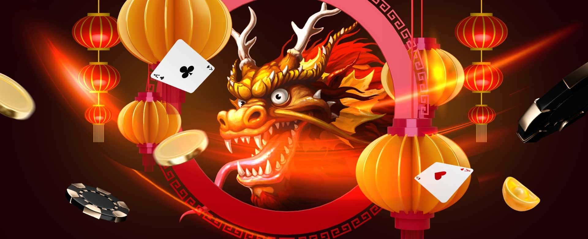 Reddragon88 online gaming lobby with fiery dragon-themed graphics.