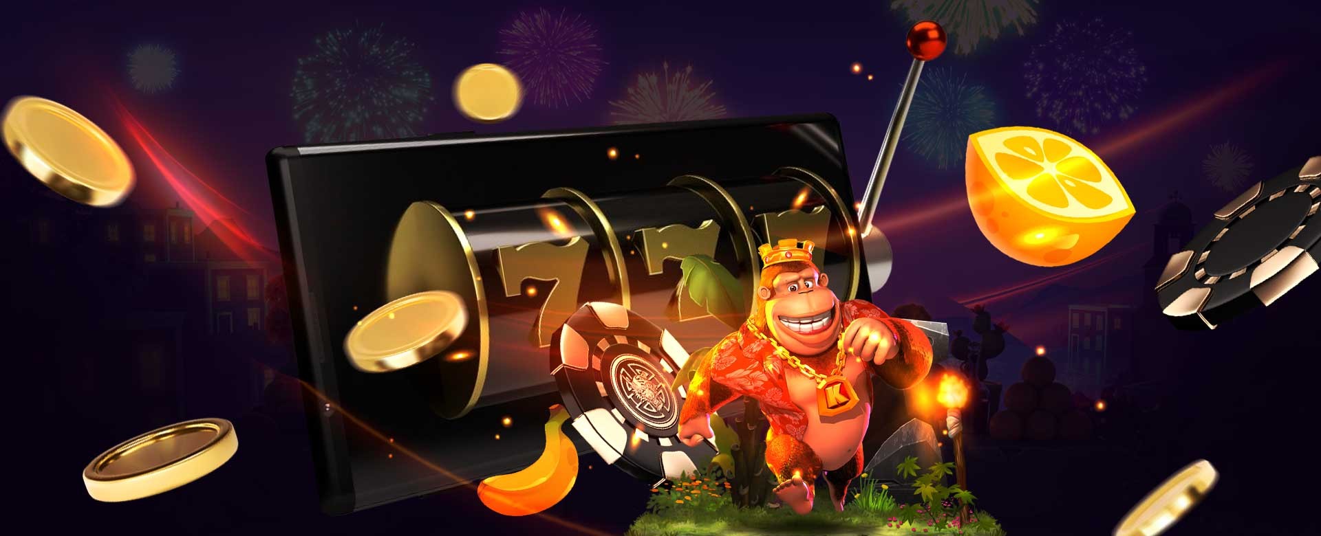 Players enjoy slot machines at Galaxy Slot Casino.